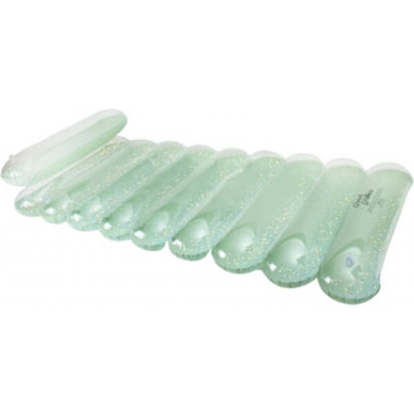 Good Vibes Inflatable 162x76cm Pool/Beach Lilo Bed Swimming Float Kids 6y+ Green