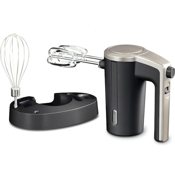 Geek Chef USB Rechargeable Cordless 50W Electric Food Hand Mixer & Whisk Black