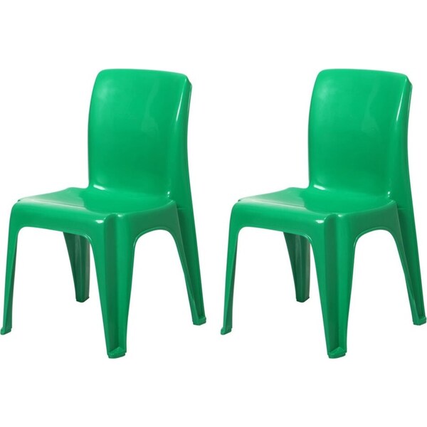 2x Tuff Play 53cm Tinker Chair Kids Furniture Indoor/Outdoor 2-6y Dark Green