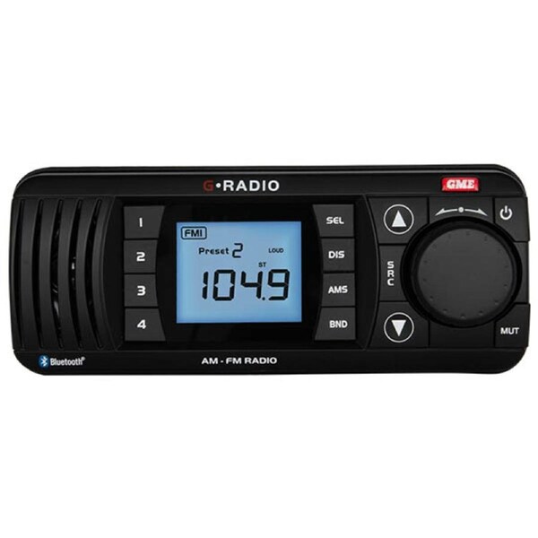 GME GR300BTB Marine AM/FM/Bluetooth Stereo - Black