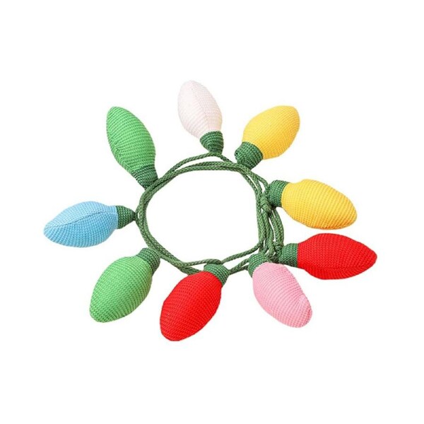 Catzon DIY Colorful Light Bulbs Knitted Hanging Ornaments for Xmas Tree
