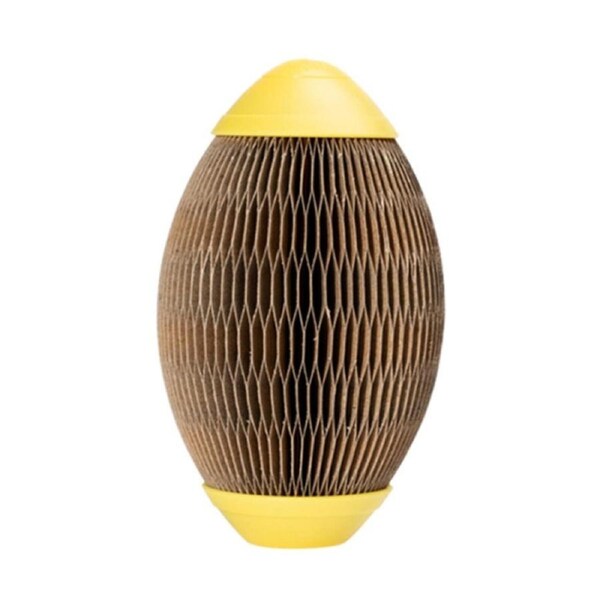 Catzon Cardboard Scratching Ball Catnip Pet Cat Toys-Oval Shape