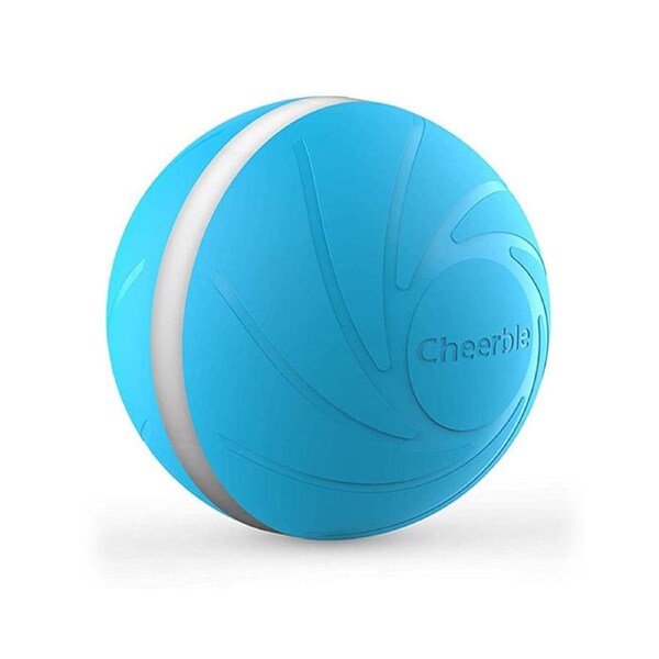 Catzon Wicked Ball Self Moving Interactive Ball For Dogs Cats-Blue