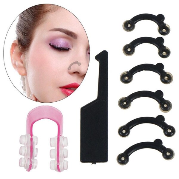 Catzon 3D Invisible Nose Clip U-Shaped Plastic Nose Clip Beauty Tool-White