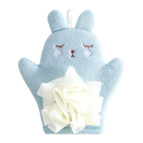 Catzon Cartoon Exfoliating Glove Bath Massage Glove-Blue
