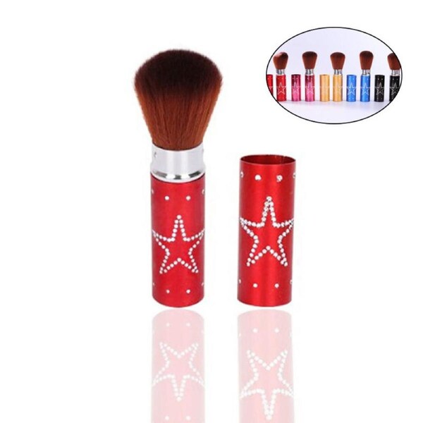 Catzon Portable Makeup Brush Retractable Blush Brush-Random Color