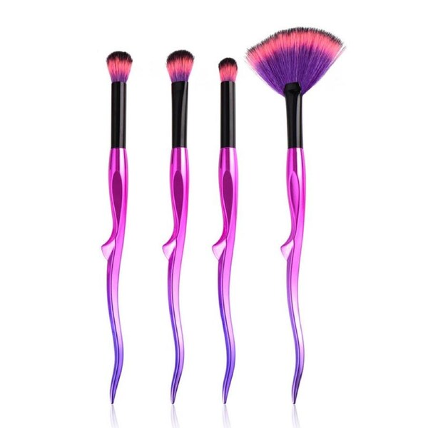 Catzon 4-Pack Make Up Brushes Eyeshadow Lip Cosmetics Tool