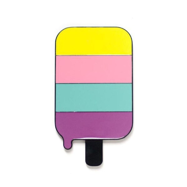 Catzon Makeup Mirror Cute Cartoon Portable Pocket Mirror-Popsicle