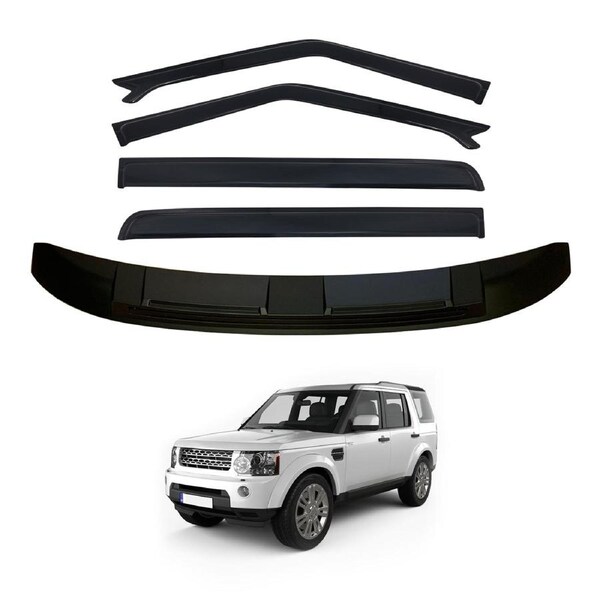 Luxury Weather Shields + Bonnet Protector for Land Rover Discovery 3 4 2004-2016