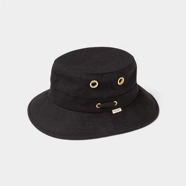 Tilley The Iconic T1 Bucket Hat Size 7 1/4 - Black