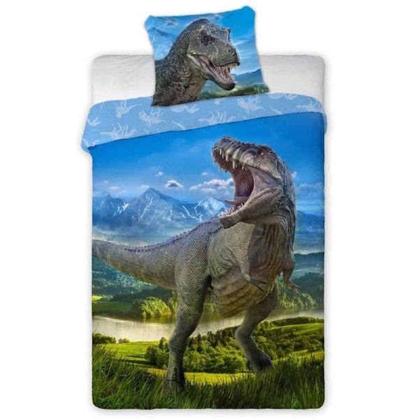 Faro T-Rex Dinosaur Quilt Cover Set - Single Bed Size