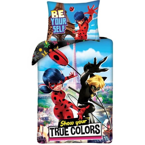 Miraculous Ladybug Show Your True Colours Cotton Quilt Cover Set - Single Bed Size