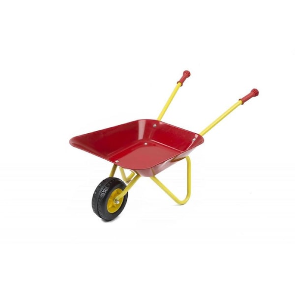 Durable Metal Toy Wheelbarrow for Kids