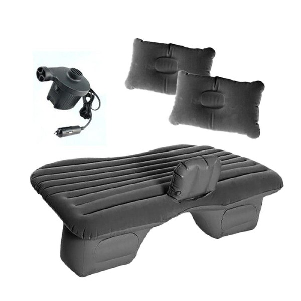 Ozoffer Inflatable Car Back Seat Mattress Portable Travel Camping Soft Rest Air Bed SUV