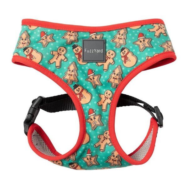 Cookies for Santa Christmas Harness for Dogs Small by FuzzYard - 26cm Neck & 33 to 46cm Chest