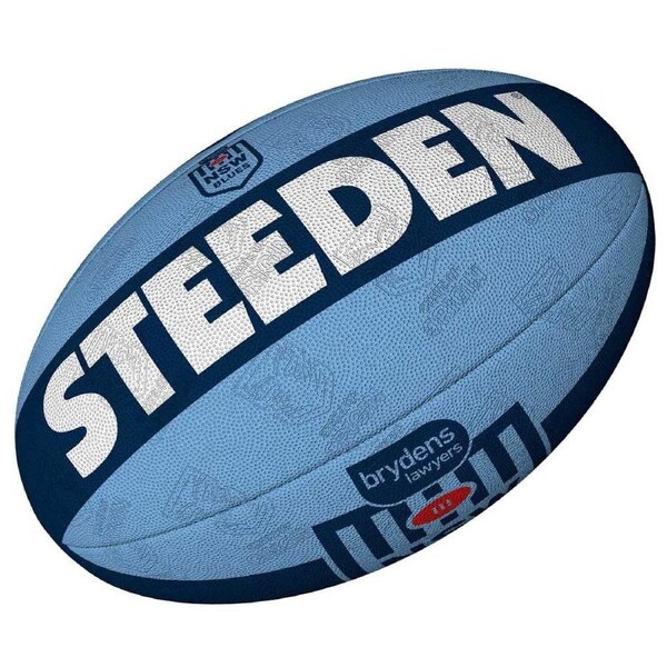 NSW Blues State Of Origin NRL Football Steeden Supporter Ball Size 11" inch Footy