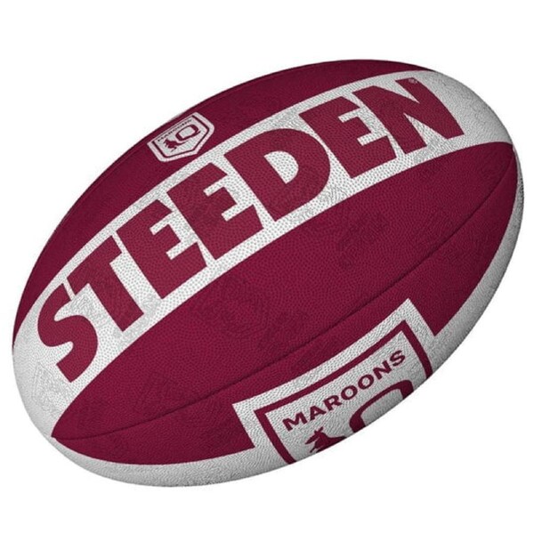 QLD Maroons State Of Origin NRL Football Steeden Supporter Ball Size 11" inch Footy