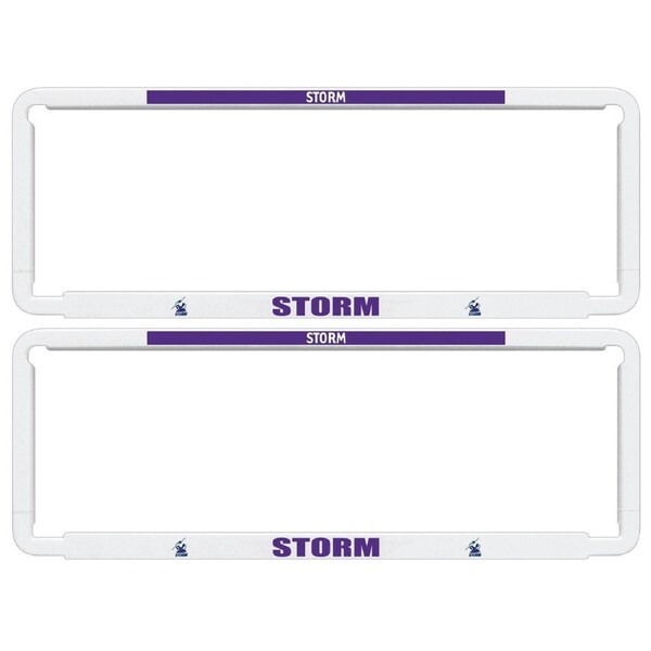 NRL Car Number Plate Frame - Set Of Two - Melbourne Storm - Front/Back