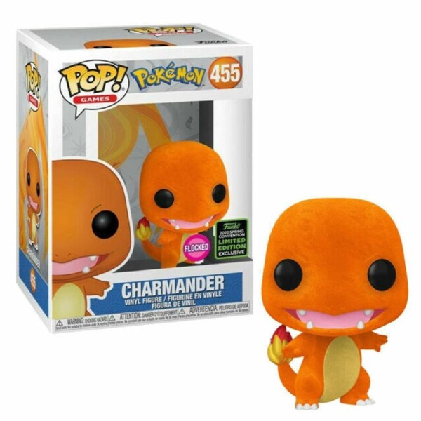 (SW) Pokemon - Charmander Flocked Pop! Vinyl - FunKo #455