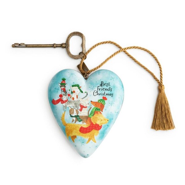 Demdaco Best Friend`S Christmas Art Heart