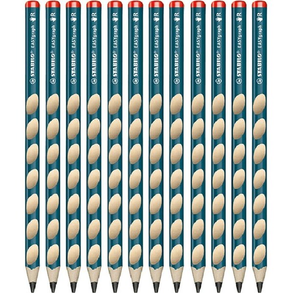 Stabilo EasyGraph Learning Graphite Pencils Right Handed 12 Pack