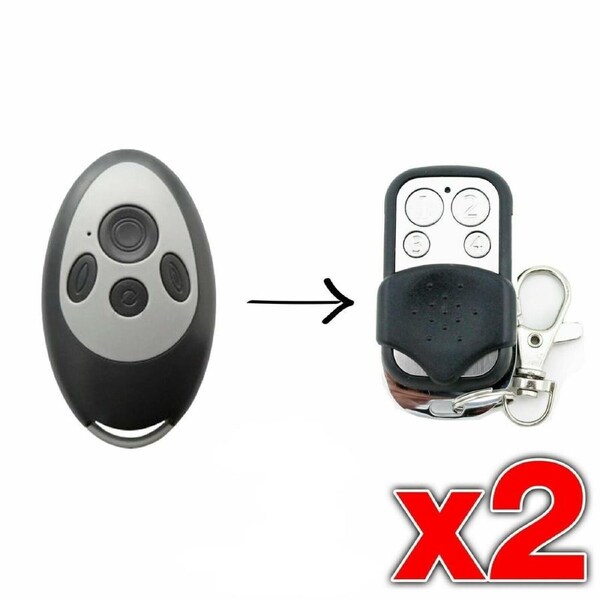 [2 Pack] Garage/Gate Remote SKR433-1 SKRJ433 Replacement to suit Gryphon Stealth TM60
