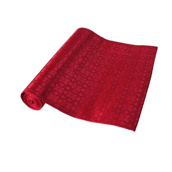 Cherry Floral Satin Jacquard Table Runner 30 x 160cm