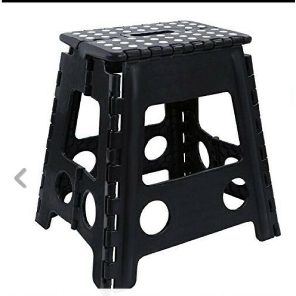 Ozoffer Folding Step Stool Plastic Camping Chair Store Flat Outdoor 39cm Portable Ladder