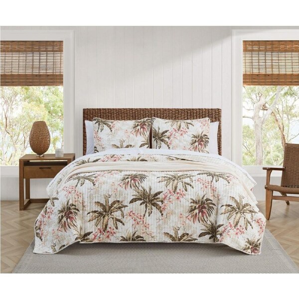 Tommy Bahama Bonny Cove Coverlet Set -Coconut