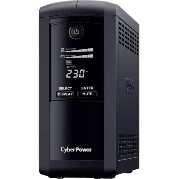 CyberPower Value Pro UPS Tower 700VA/390W LCD Display Uninterrupted Power Supply
