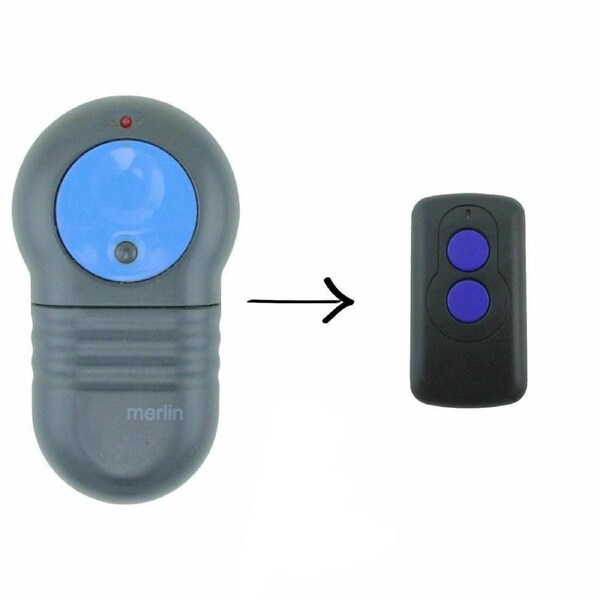 Garage Door Remote Control Compatible Merlin M802 Blue Prolift 230T/430R Switch