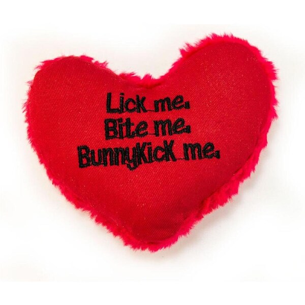 Yeowww! Cat Toys with Pure American Catnip - Hearrrt Attack - Lick me. Bite me. Bunnykick me.