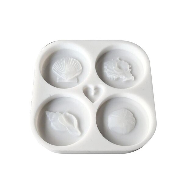 Silicone Seashell Inlay Molds - Set of 4