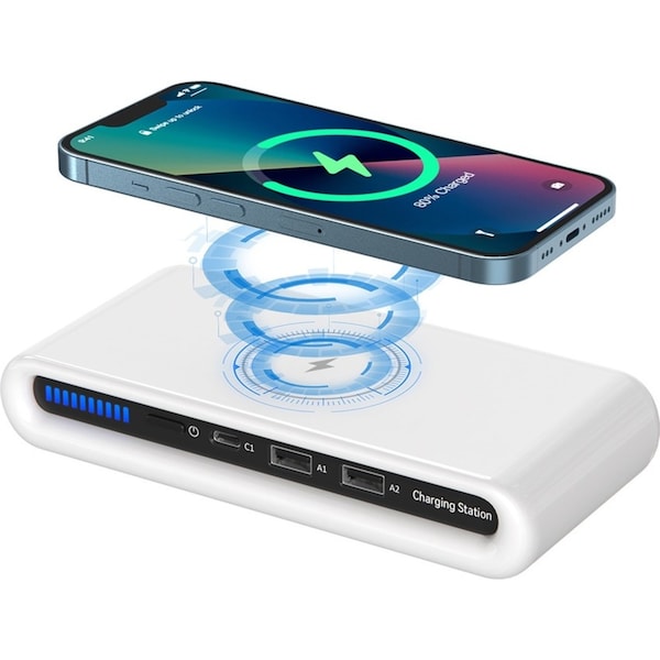 Charging Dock For Multiple Devices USB Charging Station 15W Wireless Charger