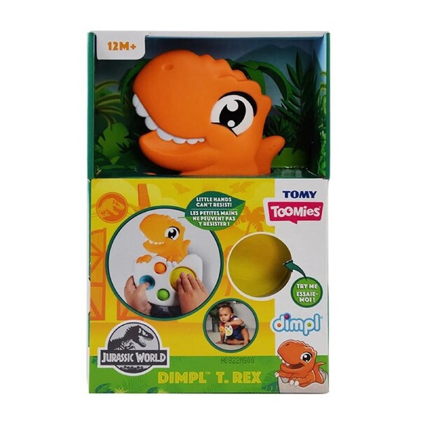 Tomy Toomies 20cm Jurassic World Dimpl T Rex Animal Dinosaur Toy Play Kids 12m+