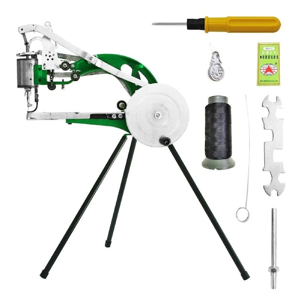 Shoe Repair Leather Cobbler Sewing Machine Black with Needles Leather Craft Kit