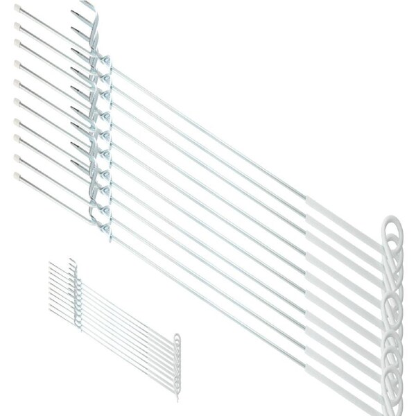 20PCS Tread in Pigtail Steel Posts Fence Pigtail Posts Electric Fence Anti-rust Pig Tail Strip Graze for Graze Farming Tape Fencing