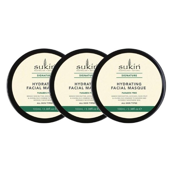 3 x Sukin Signature Hydrating Facial Masque 100mL