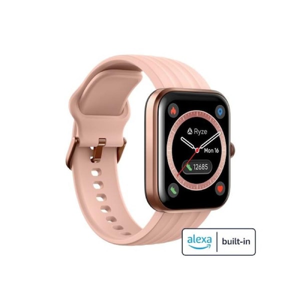 RYZE EVO SMART WATCH WITH ALEXA PINK +WHITE