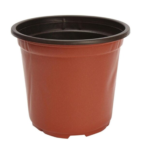 Ozoffer 100 PCS Plastic Plant Flower Pots 8 sizes Nursery Seedlings Container Flowerpot