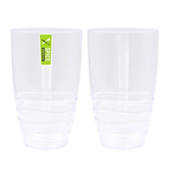 10 x Plastic Tall Tumbler 670ML Reusable Coffee Tea Cup Glasses Drink Barware