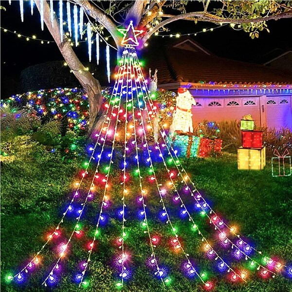 Advwin 3.5M * 9 Lines 350 RGB LED String Fairy Light