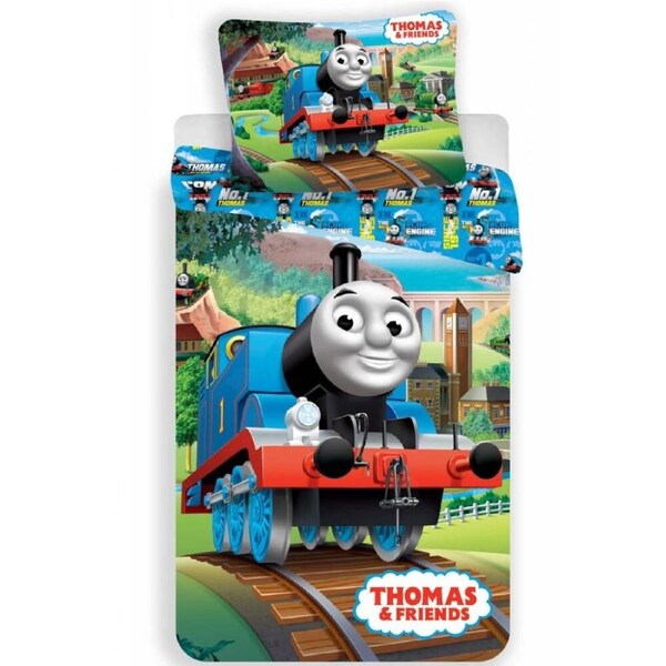 Thomas and Friends On Tour Kids Cotton Quilt Cover Set - Single Bed Size