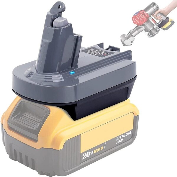 Battery Adapter Convert for Dewalt Milwaukee 18V-20V Battery to Dyson V6 Series Vacuum