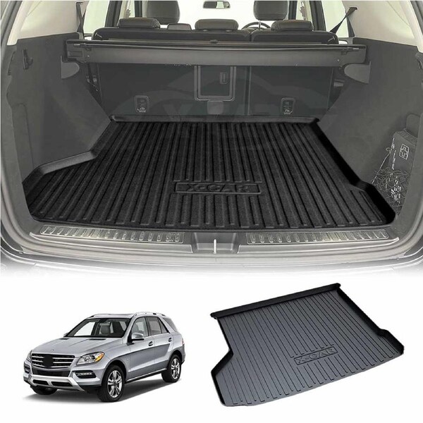 Heavy Duty Waterproof Cargo Rubber Mat Boot Liner Luggage Tray Fit for Mercedes-Benz M-Class ML W166 Series 2012 2013 2014 2015