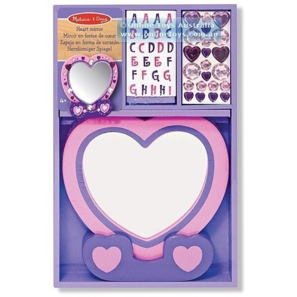 Melissa and Doug - DYO Wooden Heart Mirror