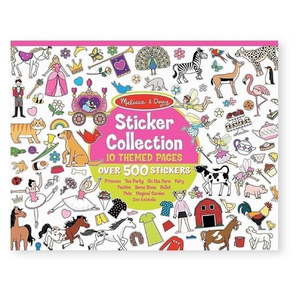 Melissa and Doug - 500 Sticker Collection - 10 Girl Themes