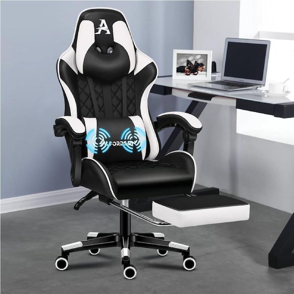 ALFORDSON Gaming Chair - Black & White