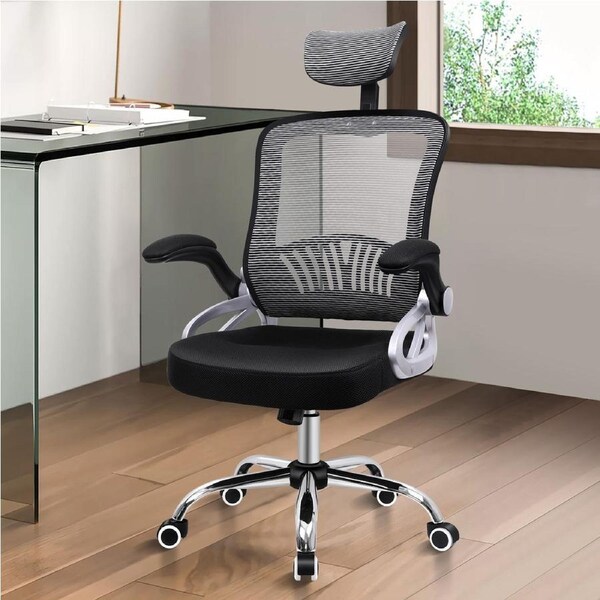 ALFORDSON Mesh Office Chair Flip-up Arms