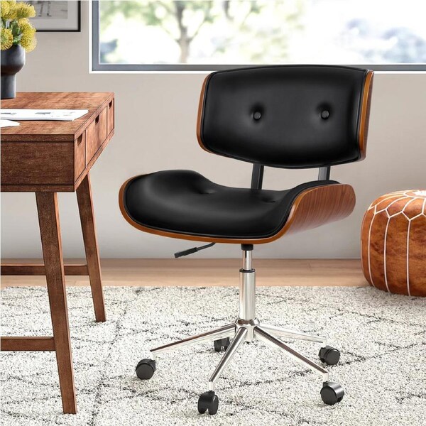 ALFORDSON Wooden Executive Office Chair Estelle (Black)